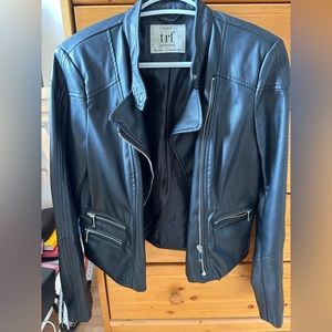 Zara black “leather” jacket